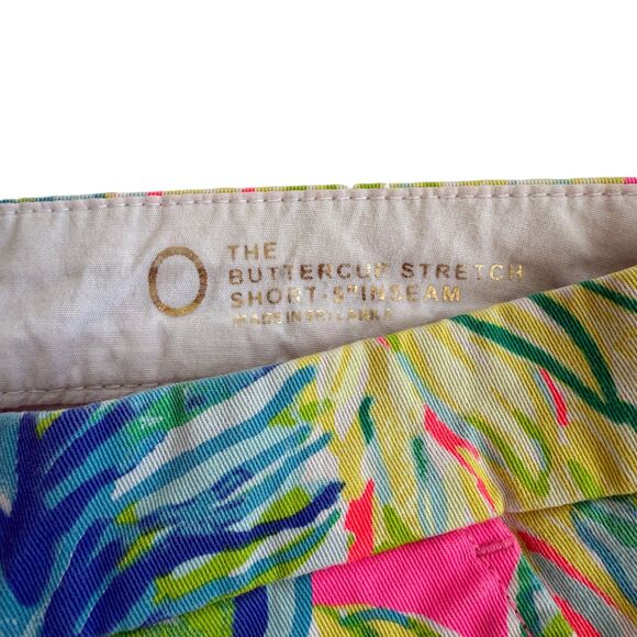 EUC Lilly Pulitzer 5" Buttercup‎ Low Rise Stretch Short Size 0 Colorful Beachy - Picture 3 of 5